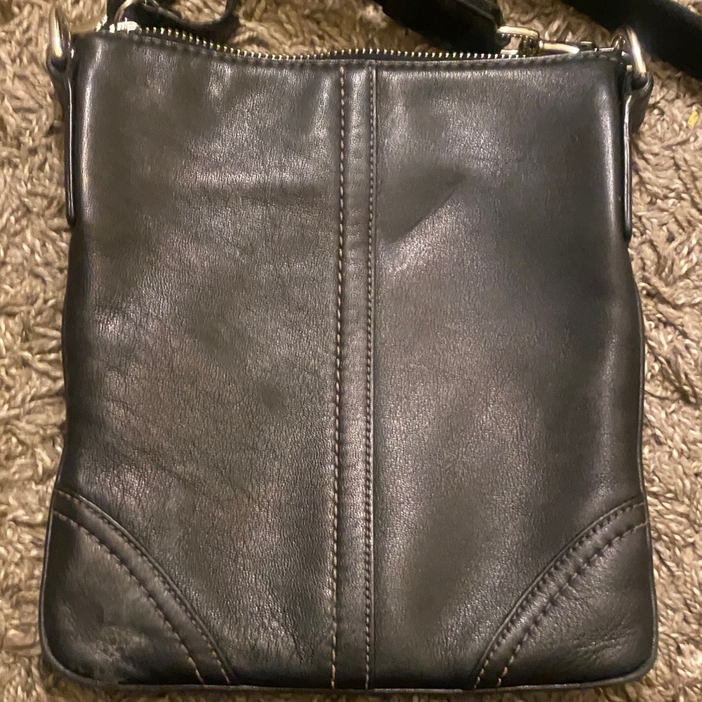 Coach Black Leather Crossbody Bag - Picture 5 of 8